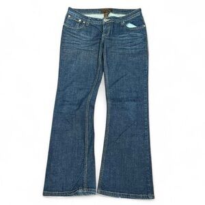 Y2K Urban Behavior Faded Bootcut Flared Low Rise Jeans
